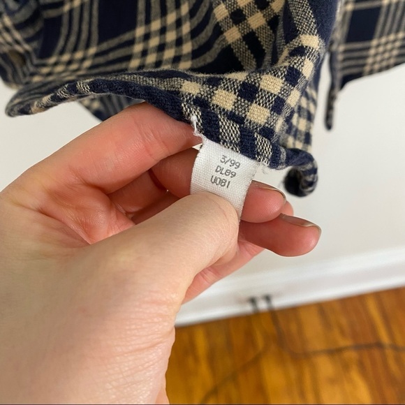 Vintage LL Bean Chamois Cloth Button Down Shirt Plaid Flannel 100% Cotton Med - Picture 7 of 7
